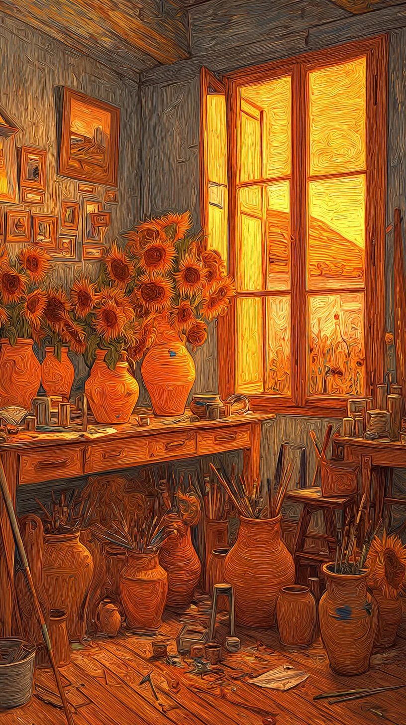 LunarCalmDesign_Interior_of_a_rustic_artists_studio_in_the_st_cdd6d941-828c-4ff6-8e25-58cf48d42425_3